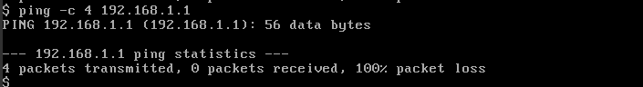 ping 192.168.1.1